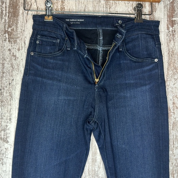 AG Adriano Goldschmied The Farrah Skinny High Rise Dark Wash Skinny Jeans Sz 26R - Picture 5 of 13